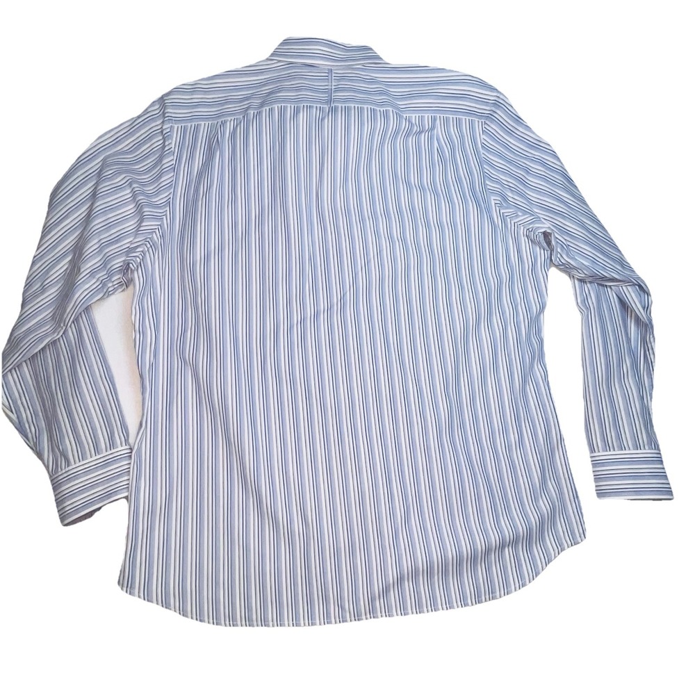Banana Republic Mens Shirt XL Blue White Striped Long Sleeve Button Up - Picture 4 of 12